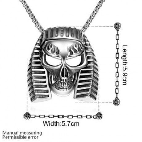 N022 TITANIUM FASHION CHAIN 316L STAINLESS STEEL VINTAGE PENDANT NECKLACE (SILVER GRAY)