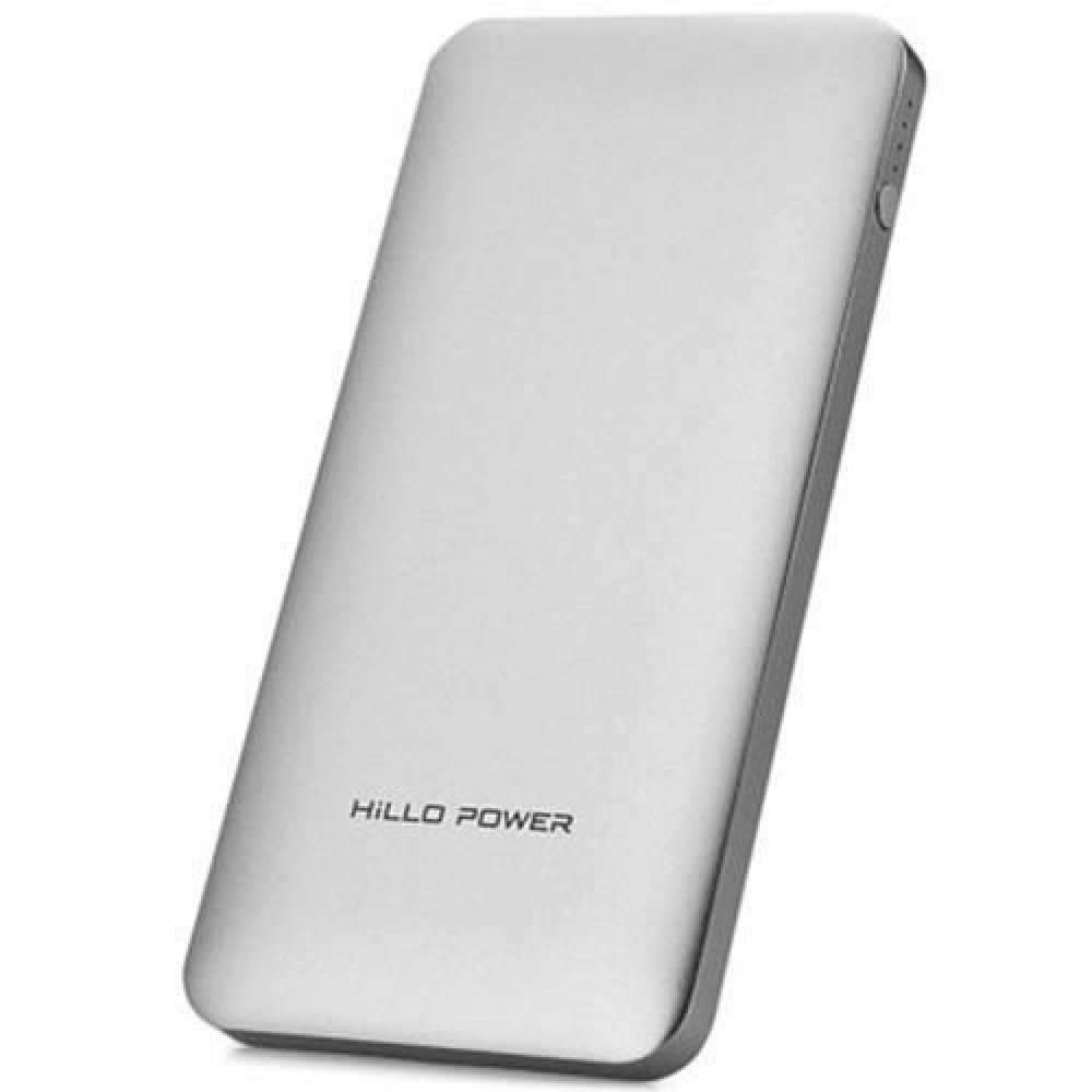 Z1 5000MAH DUAL USB INTERFACE PORTABLE MOBILE POWER BANK (SILVER)