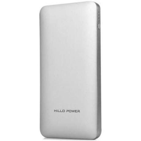 Z1 5000MAH DUAL USB INTERFACE PORTABLE MOBILE POWER BANK (SILVER)