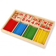MONTESSORI MATHEMATICAL INTELLIGENCE STICK PRESCHOOL EDUCATIONAL TOYS (COLORMIX)