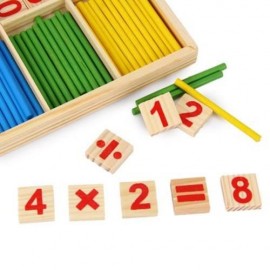 MONTESSORI MATHEMATICAL INTELLIGENCE STICK PRESCHOOL EDUCATIONAL TOYS (COLORMIX)