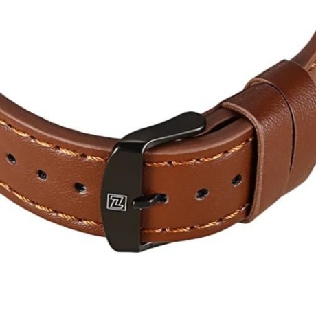 NAVIFORCE 9056 MALE QUARTZ WATCH LEATHER STRAP 3ATM WATER RESISTANT LUMINOUS (BROWN BLACK)
