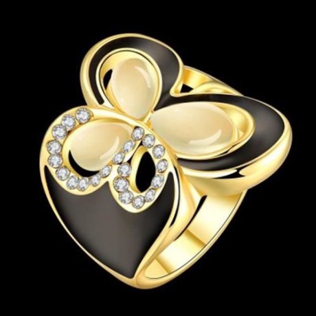 R771-A NICKLE FREE ANTIALLERGIC NEW FASHION JEWELRY 18K GOLD PLATED RING (GOLDEN)