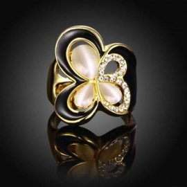 R771-A NICKLE FREE ANTIALLERGIC NEW FASHION JEWELRY 18K GOLD PLATED RING (GOLDEN)