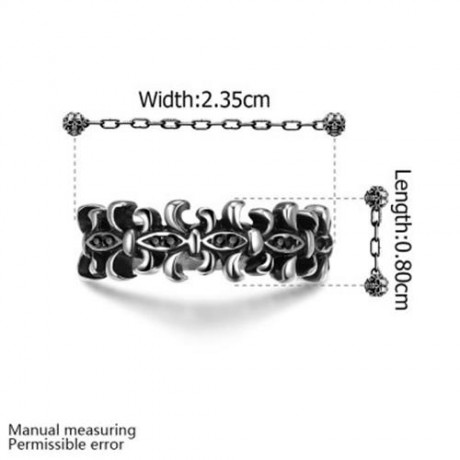 R075 STYLISH VARIOUS STYLES 316L STAINLESS STEEL PUNK RING (SILVER GRAY)