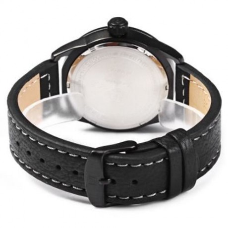 NAVIFORCE NF9044 MEN QUARTZ WATCH ANALOG WRISTWATCH DATE WATCHES PU STRAP (BROWN)