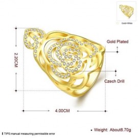 R749 - A NEW FASHION JEWELRY 18K GOLD PLATED RING (GOLDEN)