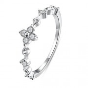 R009-B GOLD PLATED KOREAN STYLE NEW DESIGN FINGER RING FOR LADY (SILVER)