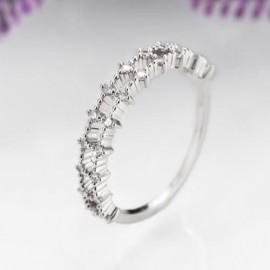R003-B GOLD PLATED KOREAN STYLE NEW DESIGN FINGER RING FOR LADY (SILVER)