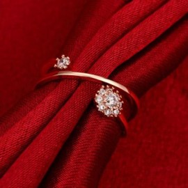 R002-A GOLD PLATED KOREAN STYLE NEW DESIGN FINGER RING FOR LADY (ROSE GOLD)