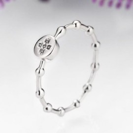 R001-B GOLD PLATED KOREAN STYLE NEW DESIGN FINGER RING FOR LADY (SILVER)