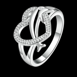 POPULAR SILVER PLATED RING FOR WOMEN (SILVER)