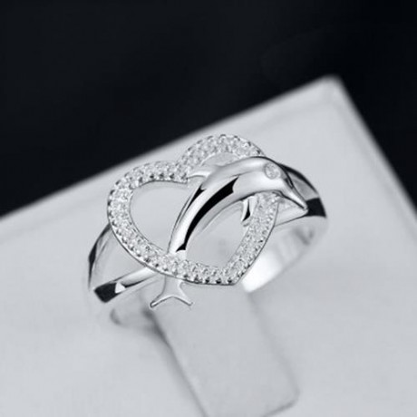 POPULAR SILVER PLATED RING FOR WOMEN (SILVER)