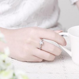 R015-B GOLD PLATED KOREAN STYLE NEW DESIGN FINGER RING FOR LADY (SILVER)