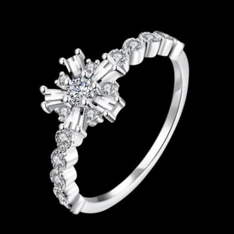 R015-B GOLD PLATED KOREAN STYLE NEW DESIGN FINGER RING FOR LADY (SILVER)