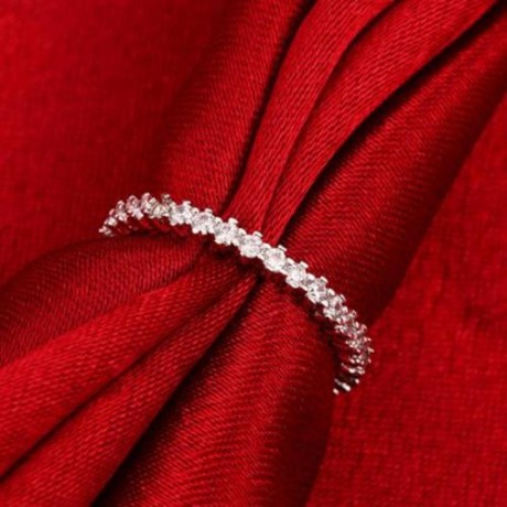 R007-B GOLD PLATED KOREAN STYLE NEW DESIGN FINGER RING FOR LADY (SILVER)