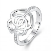 WOMEN SILVER PLATED FINGER RING (SILVER)