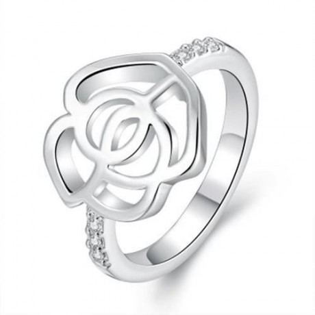 WOMEN SILVER PLATED FINGER RING (SILVER)