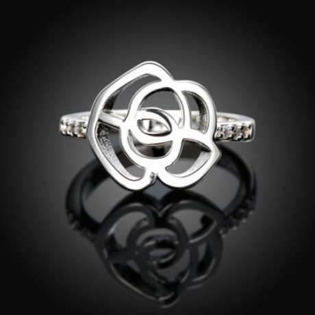 WOMEN SILVER PLATED FINGER RING (SILVER)