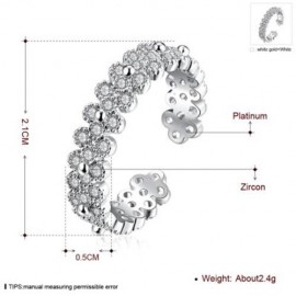 R012-B GOLD PLATED KOREAN STYLE NEW DESIGN FINGER RING FOR LADY (SILVER)