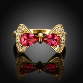 R410 - A FASHION JEWELRY ZIRCON RING (GOLDEN)