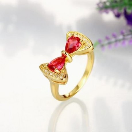 R410 - A FASHION JEWELRY ZIRCON RING (GOLDEN)