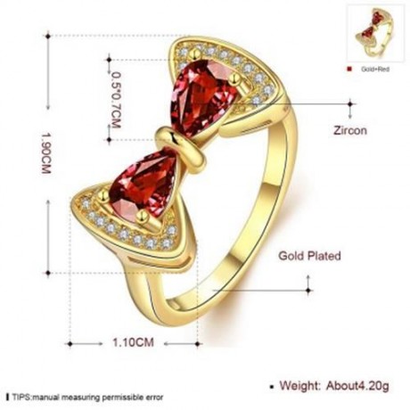 R410 - A FASHION JEWELRY ZIRCON RING (GOLDEN)