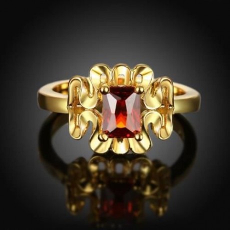 R409 - A FASHION JEWELRY ZIRCON RING (GOLDEN)