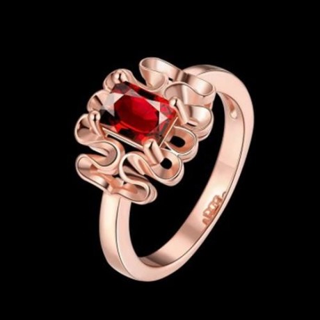 R409 - B FASHION JEWELRY ZIRCON RING (SILVER)