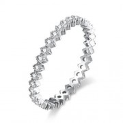 R004-B GOLD PLATED KOREAN STYLE NEW DESIGN FINGER RING FOR LADY (SILVER)