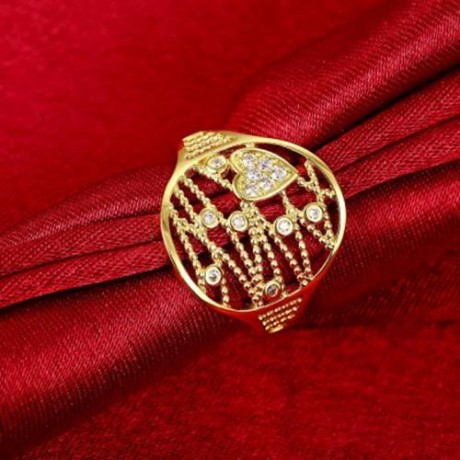 R397 - A FASHION JEWELRY ZIRCON RING (GOLDEN)