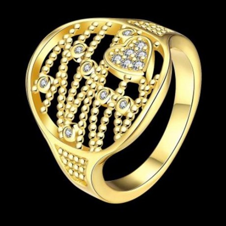 R397 - A FASHION JEWELRY ZIRCON RING (GOLDEN)