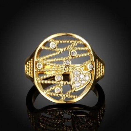 R397 - A FASHION JEWELRY ZIRCON RING (GOLDEN)