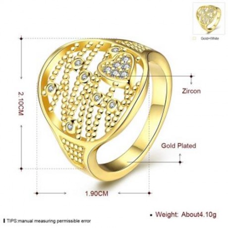 R397 - A FASHION JEWELRY ZIRCON RING (GOLDEN)