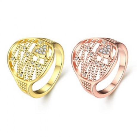 R397 - A FASHION JEWELRY ZIRCON RING (GOLDEN)