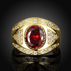R399 - A FASHION JEWELRY ZIRCON RING (GOLDEN)