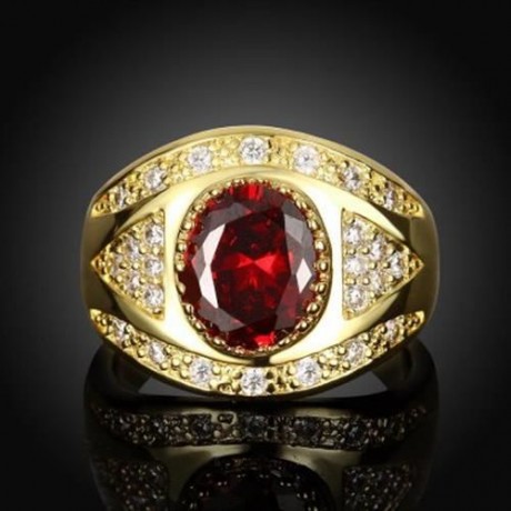 R399 - A FASHION JEWELRY ZIRCON RING (GOLDEN)