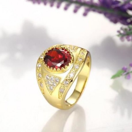 R399 - A FASHION JEWELRY ZIRCON RING (GOLDEN)