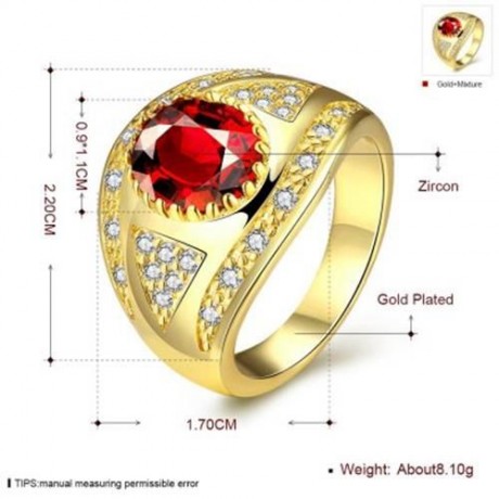 R399 - A FASHION JEWELRY ZIRCON RING (GOLDEN)
