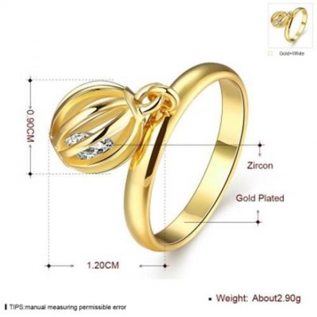 R405 - A FASHION JEWELRY ZIRCON RING (GOLDEN)