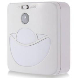 ENERGY SAVING HUMAN BODY INDUCTION LAMP SENSOR NIGHT LIGHTS WARM LIGHT (WHITE)