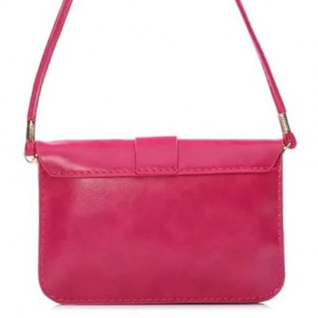 PRACTICAL MULTIFUNCTIONAL 5.5 INCHES PU LEATHER MATERIAL LANYARD PHONE BAG CHANGE POCKET C