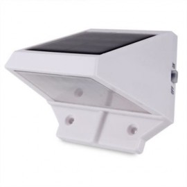 OUTDOOR WATERPROOF 4 LED SOLAR FENCE LIGHT WALL LAMP (WHITE LIGHT)