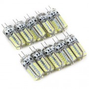1.5W 10PCS G4 LED LAMP DC 12V BULB WHITE LIGHT 360 DEGREE ANGLE SPOTLIGHT (WHITE)
