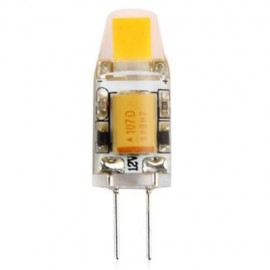 6PCS DIMMABLE 1W G4 COB LED WHITE LIGHT LAMPS AC DC 12V (WARM WHITE LIGHT)