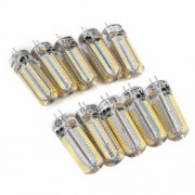 9W 10PCS G4 LED LAMP SMD 3014 AC 220V BULB WHITE LIGHT 360 DEGREE ANGLE SPOTLIGHT (WARM WH