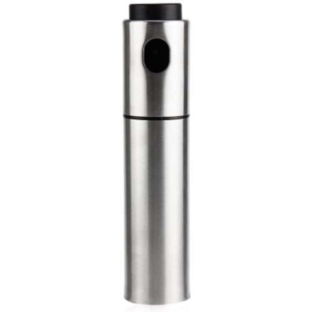 SILVER STAINLESS STEEL OLIVE OIL SPRAYING BOTTLE VINEGAR SPRAYER 135ML (SILVER)