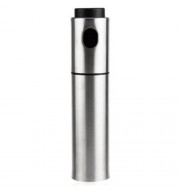 SILVER STAINLESS STEEL OLIVE OIL SPRAYING BOTTLE VINEGAR SPRAYER 135ML (SILVER)