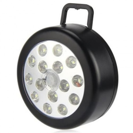 PIR INFRARED 15 LED AUTO MOTION SENSOR DETECTOR WIRELESS NIGHT LIGHT LAMP (BLACK)