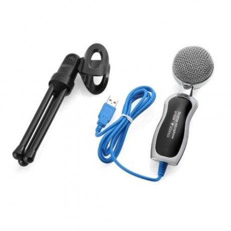 YANMAI SF-922B USB CONDENSER SOUND MICROPHONE CLEAR DIGITAL SOUND (BLUE AND BLACK)